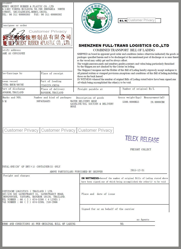 Thailand-Caso de cliente